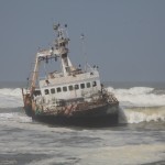 De laatste: een Angolese vissersboot